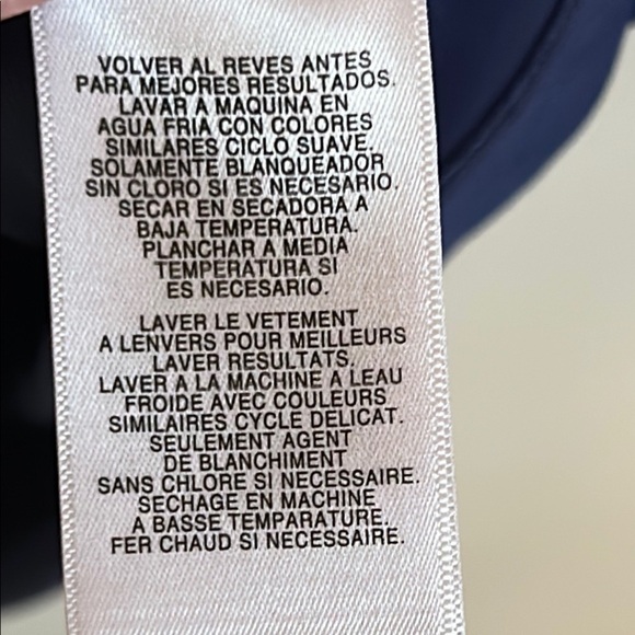 Jones New York Ruffle Front Blue Sleeveless Top, size S - Picture 6 of 9